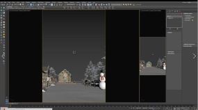 3dsmaxforcorona冬季场景制
