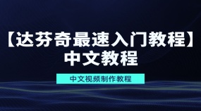 【达芬奇快速入门教程】系统小白到大神中文教程