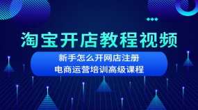 淘宝开店全流程电商运营培训高级课程