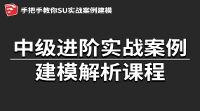 SU建模中级进阶实战案例建模解析课程