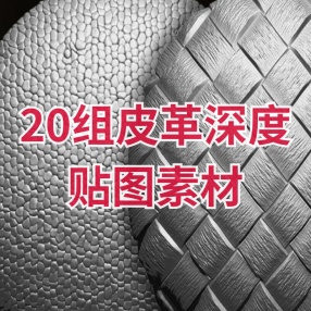 20组皮革深度贴图素材