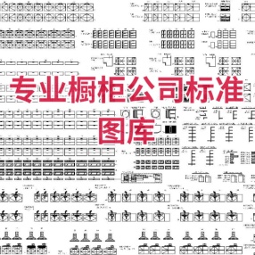 专业橱柜公司标准图库（好用的橱柜标准图库，一套dwg文件就够了）